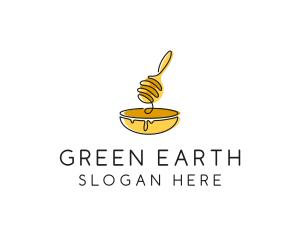 Honey Dipper Bowl Kitchen logo design