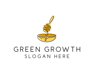 Honey Dipper Bowl Kitchen logo design