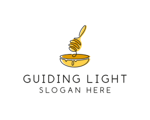 Honey Dipper Bowl Kitchen logo design