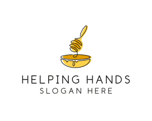 Honey Dipper Bowl Kitchen logo design