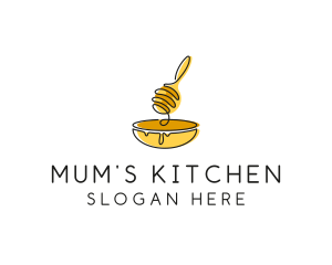 Honey Dipper Bowl Kitchen logo design