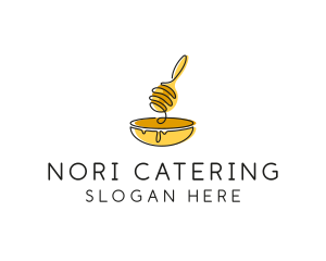 Honey Dipper Bowl Kitchen logo design