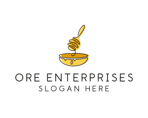 Honey Dipper Bowl Kitchen logo design