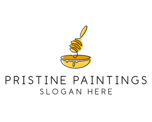 Honey Dipper Bowl Kitchen logo design