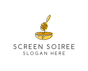 Honey Dipper Bowl Kitchen logo design