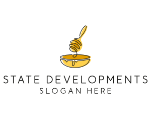 Honey Dipper Bowl Kitchen logo design