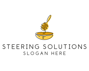 Honey Dipper Bowl Kitchen logo design