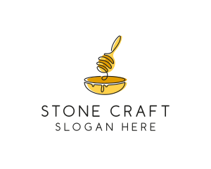 Honey Dipper Bowl Kitchen logo design