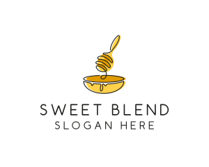 Honey Dipper Bowl Kitchen logo design