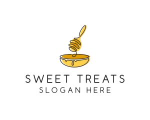 Honey Dipper Bowl Kitchen logo design