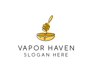 Honey Dipper Bowl Kitchen logo design