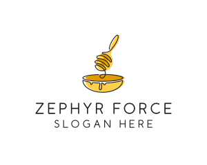 Honey Dipper Bowl Kitchen logo design