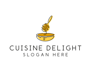 Honey Dipper Bowl Kitchen logo design