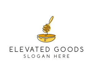 Honey Dipper Bowl Kitchen logo design