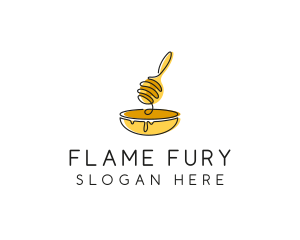 Honey Dipper Bowl Kitchen logo design