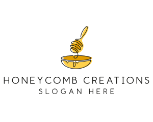 Honey Dipper Bowl Kitchen logo design