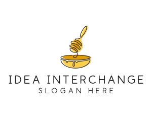 Honey Dipper Bowl Kitchen logo design