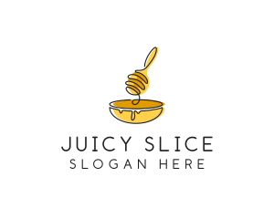 Honey Dipper Bowl Kitchen logo design