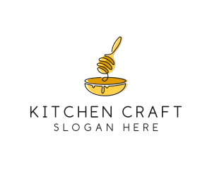 Honey Dipper Bowl Kitchen logo design