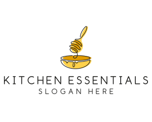 Honey Dipper Bowl Kitchen logo design