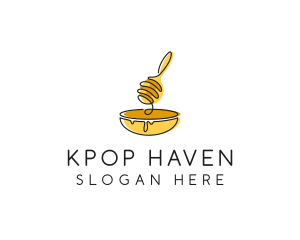 Honey Dipper Bowl Kitchen logo design