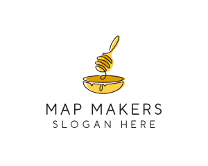 Honey Dipper Bowl Kitchen logo design