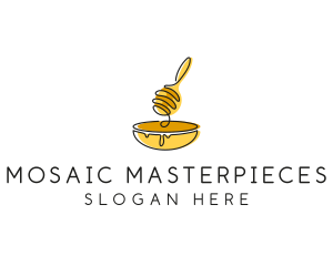 Honey Dipper Bowl Kitchen logo design