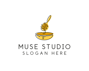 Honey Dipper Bowl Kitchen logo design