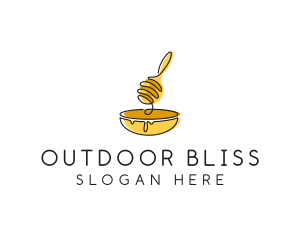 Honey Dipper Bowl Kitchen logo design