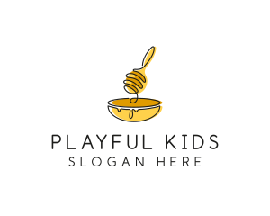 Honey Dipper Bowl Kitchen logo design