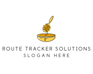 Honey Dipper Bowl Kitchen logo design