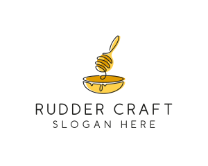 Honey Dipper Bowl Kitchen logo design