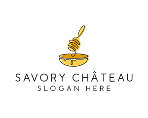 Honey Dipper Bowl Kitchen logo design