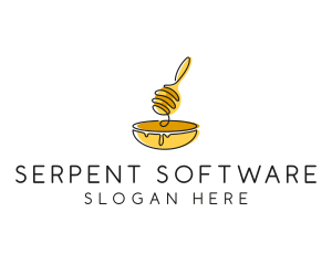 Honey Dipper Bowl Kitchen logo design