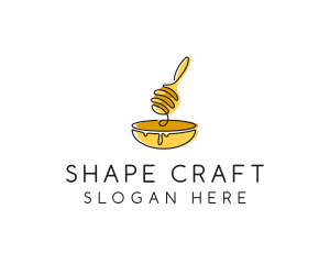 Honey Dipper Bowl Kitchen logo design