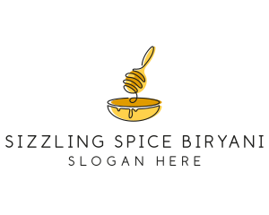 Honey Dipper Bowl Kitchen logo design