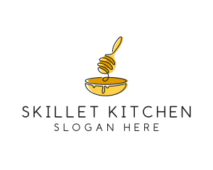 Honey Dipper Bowl Kitchen logo design