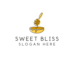 Honey Dipper Bowl Kitchen logo design