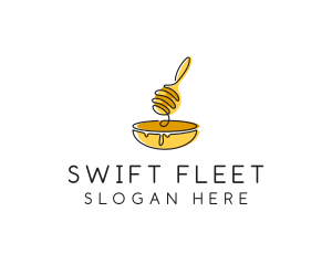 Honey Dipper Bowl Kitchen logo design