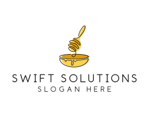 Honey Dipper Bowl Kitchen logo design