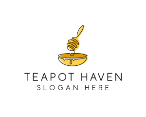 Honey Dipper Bowl Kitchen logo design