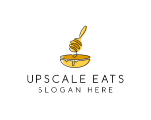 Honey Dipper Bowl Kitchen logo design