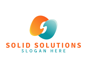 Heating & Cooling Letter S logo design