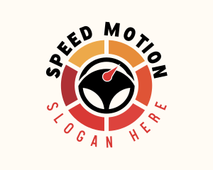 Steering Wheel Speed Test logo design