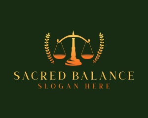 Legal Scale Justice logo design