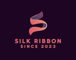 Fashion Ribbon Letter S logo design