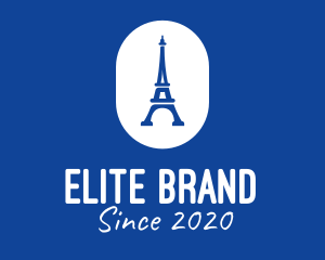 Blue Eiffel Tower logo