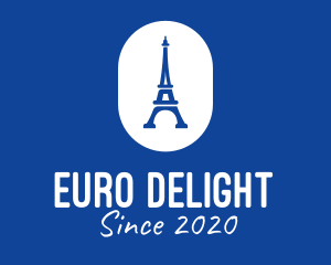 Blue Eiffel Tower logo