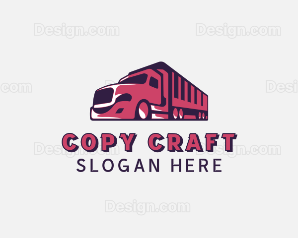 Freight Truck Transportation Logo