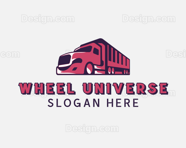 Freight Truck Transportation Logo